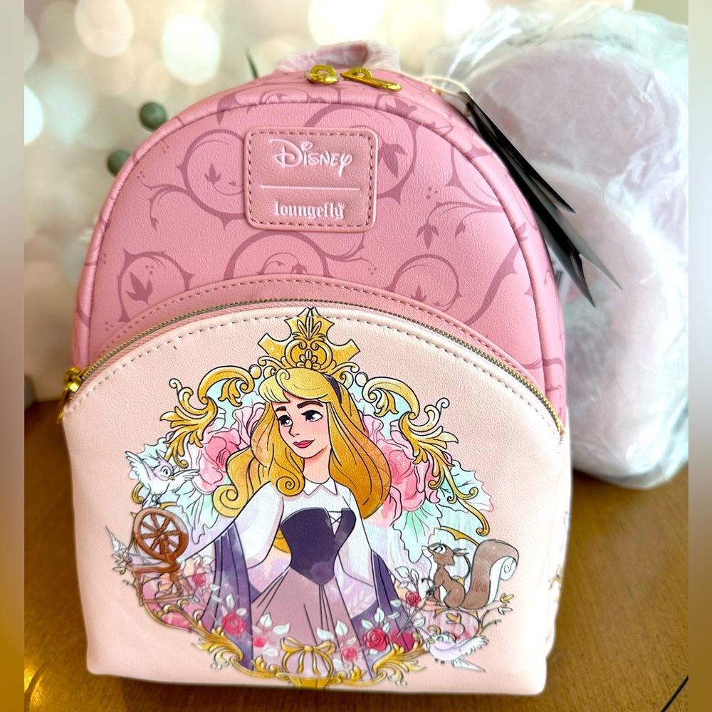 NWT! Loungefly Sleeping Beauty Briar Rose mini backpack